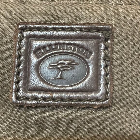 Ellington Vintage Leather Adjustable Strap Crossbody Bag Unisex Dark Brown - Picture 12 of 14